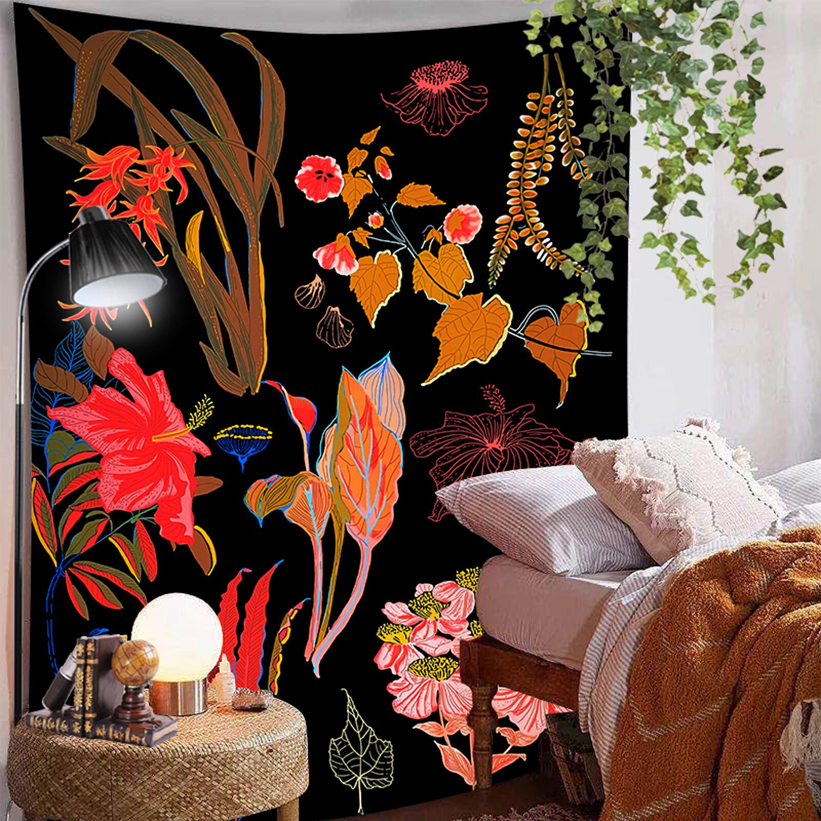 Gobelin wzór kwiatowy w stylu klasyczny czeski kształt prostokąta domu tło dekoracji tkaniny 95*73cm