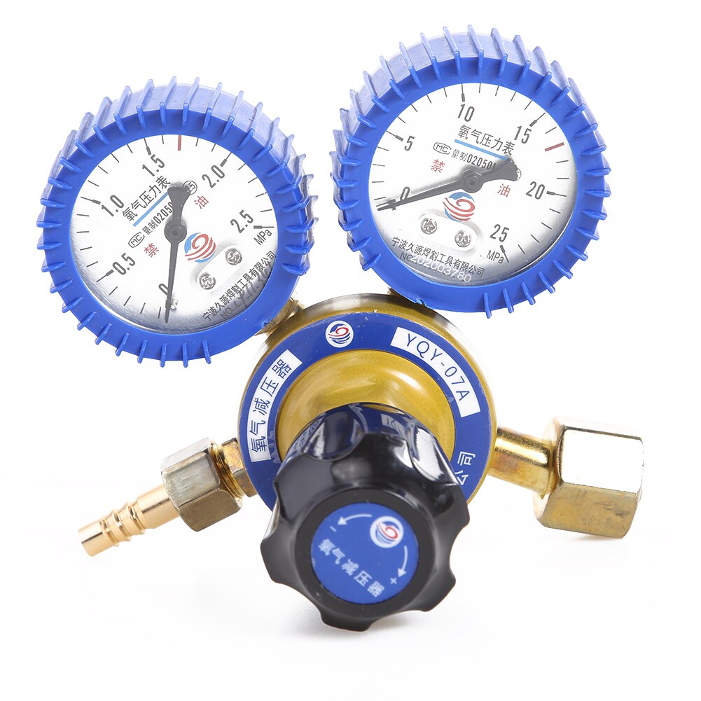 Gas Regulator Acetylene Set Flowmeter Gauge Meter Meter Pressure Reducer Valve for Gas Torch Welding Cutting Kit: Blue