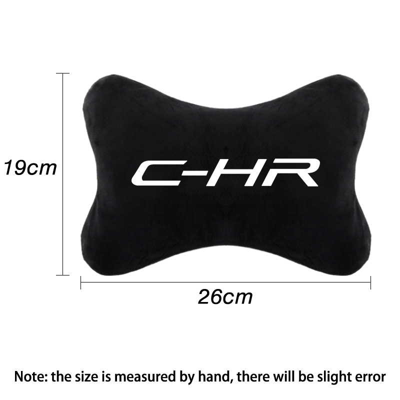 Accessoires de voiture pour Toyota CHR | Modèle , oreiller de cou de voiture en coton flanelle, coussin repose-tête