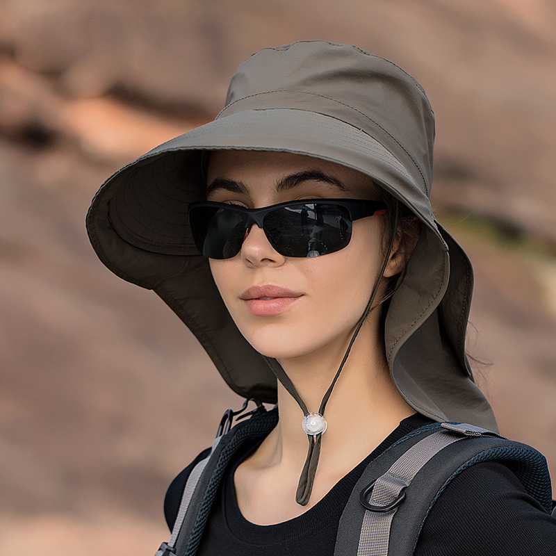 Verão Cor Sólida Bow Tie Bucket Hat para As Mulheres Xaile Integrado Sun Hat Outdoor Anti-UV Pesca Hat Senhoras Praia Caminhadas Hat