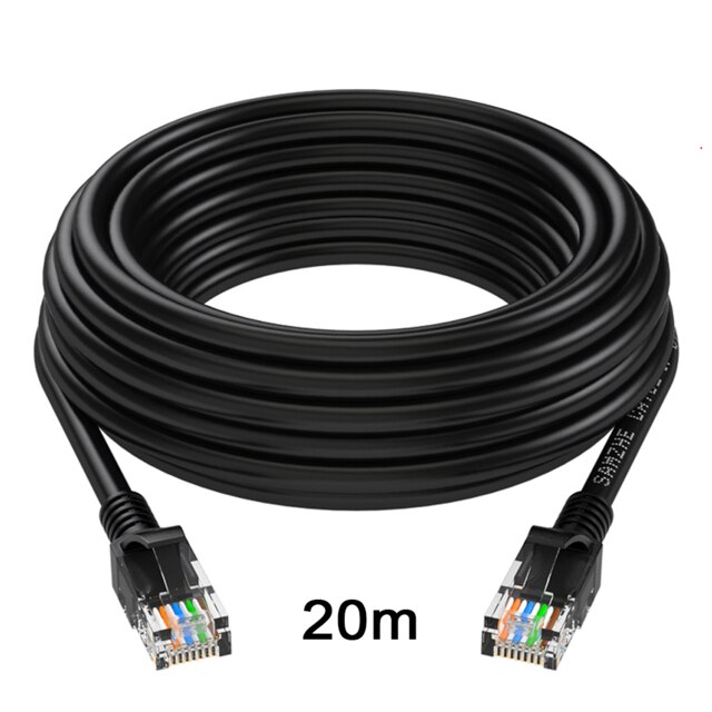 Poe Camera Cable Cat6 Ethernet Network RJ45 Cable For IP Camera: 20m