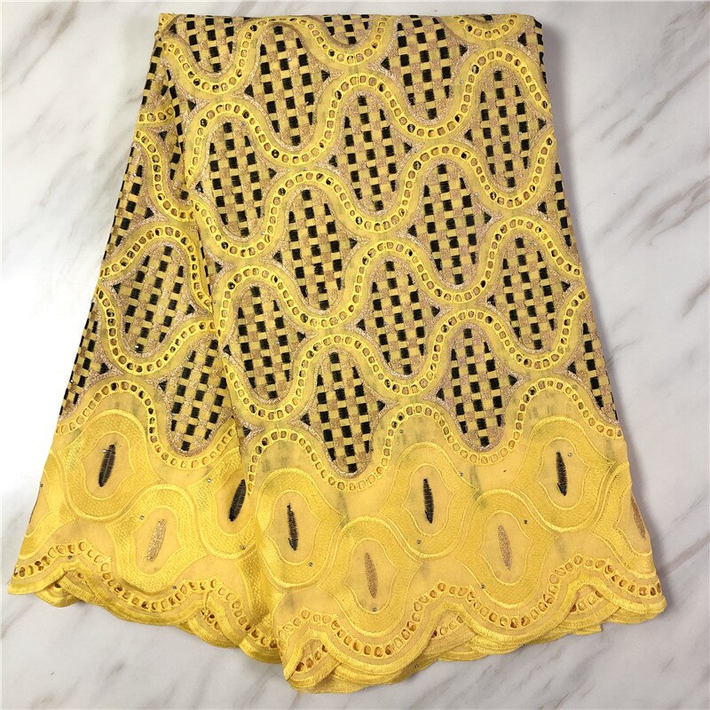 Blesing Swiss Voile Lace In Switzerland White Swiss voile Lace with Holes African Lace Fabric Cotton Fabrics For Dress 5 Yards: PL900930s7