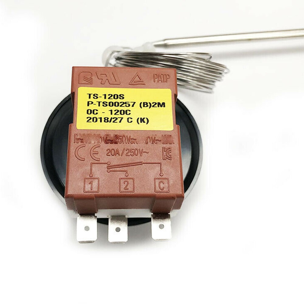 Capillary Thermostat Auto Engine Parts Knob High Performance Car Fan Control Switch Universal Power Cooling Radiator Replacement