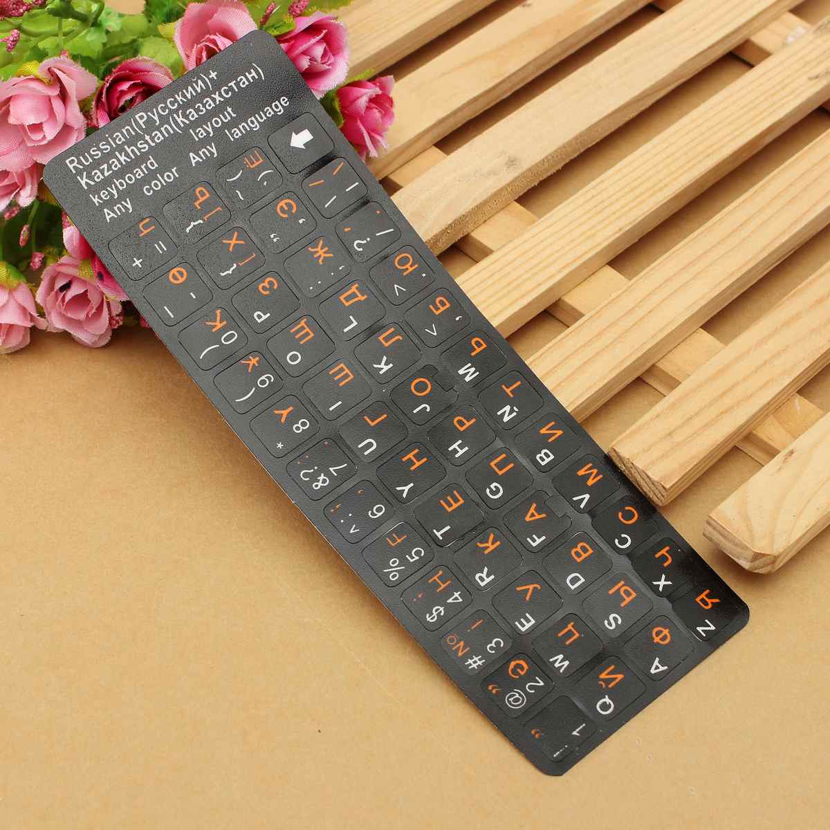 S Skyee Waterdichte Laptop Toetsenbord Stickers Clear Russische Keyboard Sticker Zwarte Russische Taal Key Board Layout Brief Film
