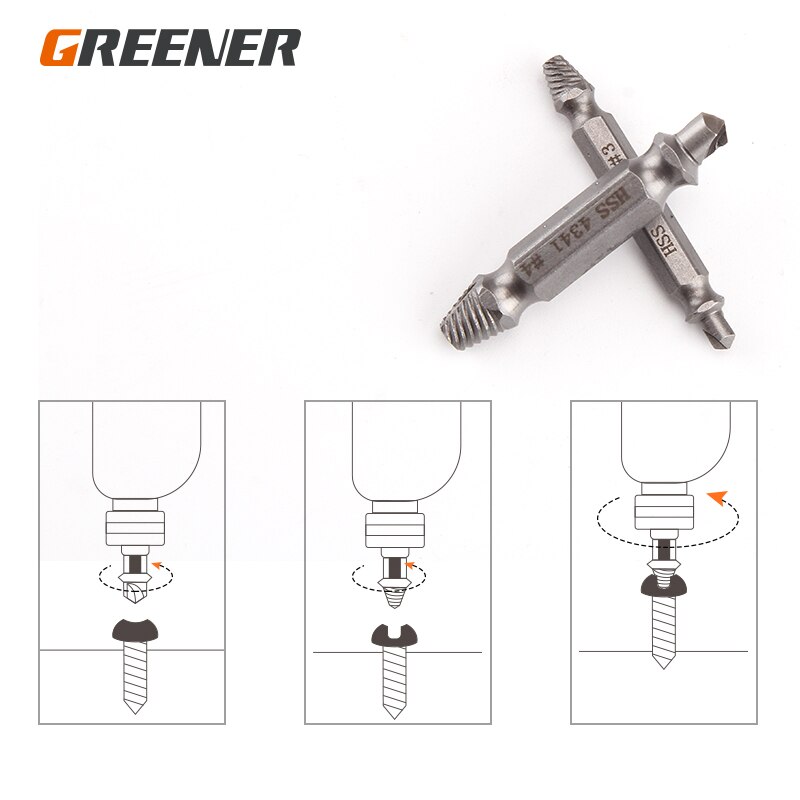 Groener Staal Gebroken Snelheid Out Beschadigd Tapeinduithalerset Boor Set Nemen Bits Bout Remover Extractor Sloop Gereedschappen