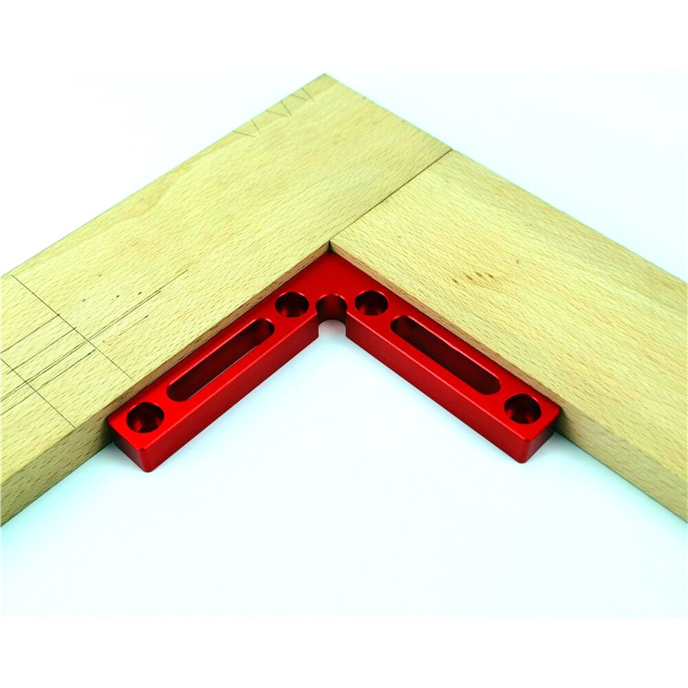 90 Degree Woodworking Ruler Square Right Angle L-Shaped Positioning Woodworking Measuring Tools with Scale Aluminium Alloy