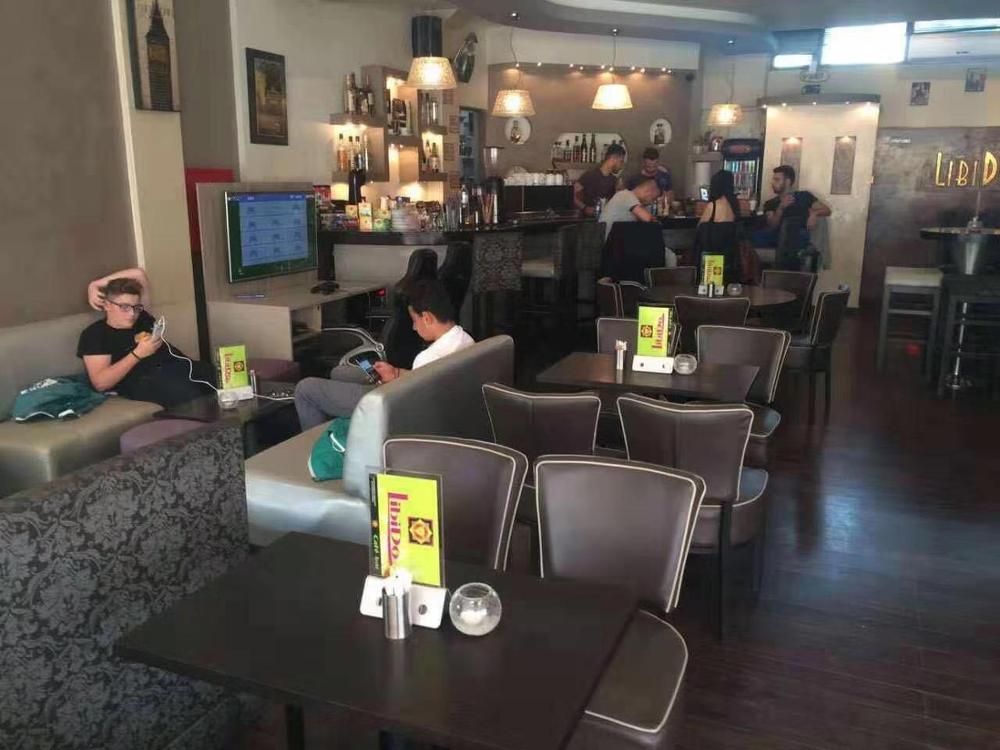 4-USB Ports Power Bank Charger For Restaurant Table Menu Number Stand Holder Acrylic Plastic A5 Size LED Light 10000mAh