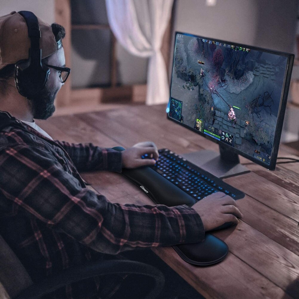 Mouse Keypad Laptop Keyboard Raised Hands Support Wrist Rest Cushion Mouse Comfort Pad for PC Laptop Keyboard Keypad Mouse Pad