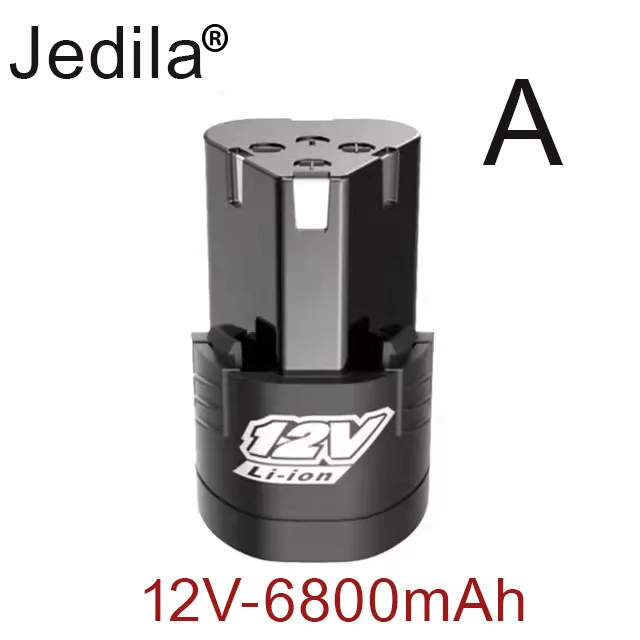 12V, 6800 MAH, Large Capacity Rechargeable lithium ion Battery General Small Electric tools, electric Drills, Screwdrivers: Red