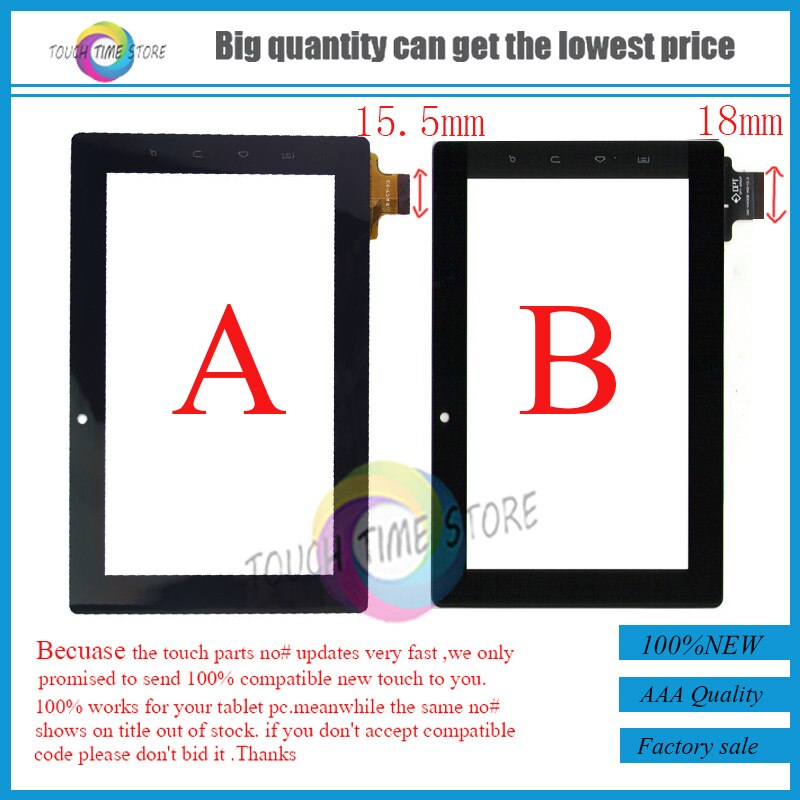 300-N3690B-A00-V1.0 300-N3690P 7 inch Freelander PD10 PD20 capacitive touch screen digitizer glass N3690B 15.5mm