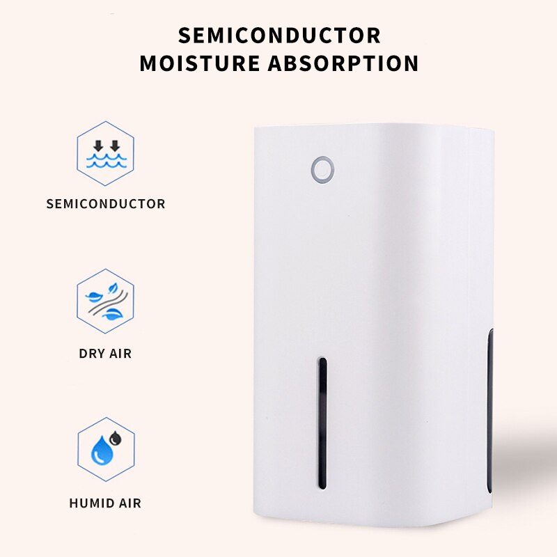Deumidificatore elettrico 800ml assorbitore di umidità per essiccatore d'aria per uso domestico con indicatore portato deumidificatore portatile per ufficio telecamera da letto