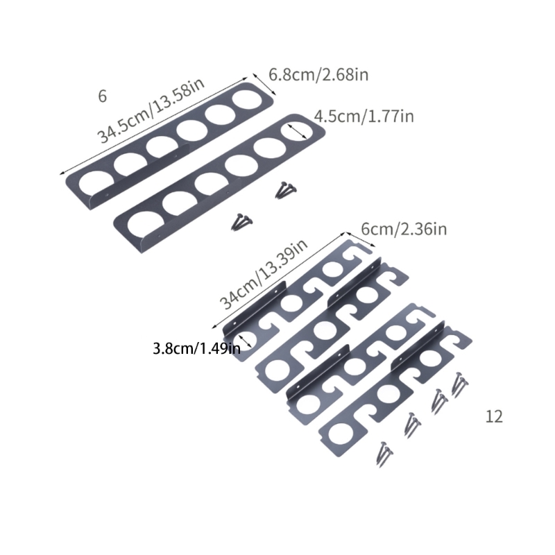 Uchwyt na wędkę na 6/12 prętów Stojak na wędki robić garażu, ściany, stojaka na wędki sufitowe