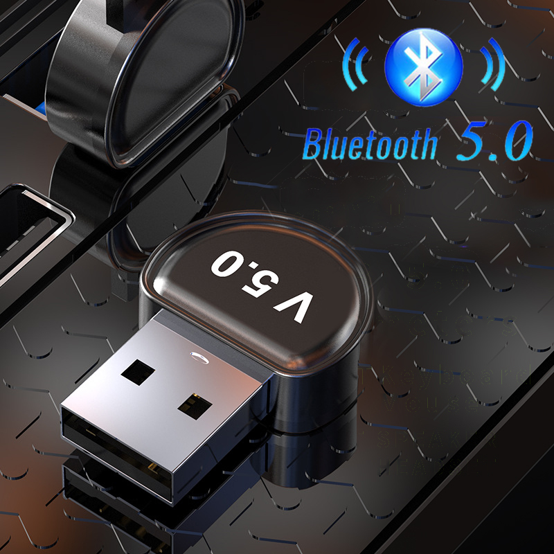 Usb Bluetooth 5.0 Adapter Zender Bluetooth Ontvanger Audio Bluetooth Dongle Draadloze Usb Adapter Voor Computer Pc Laptop Een