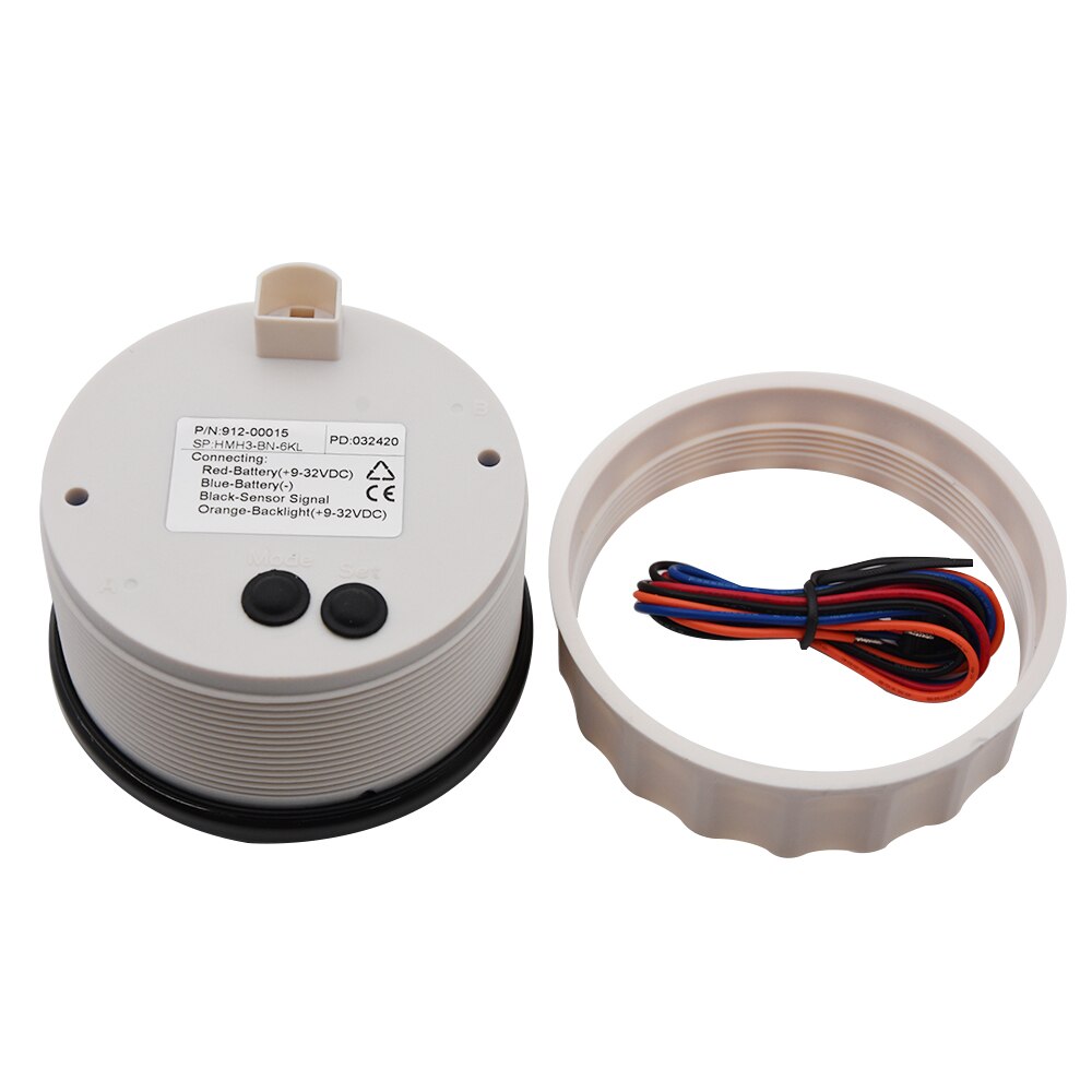 Digital 85mm Boat Tachometer Moto LCD Hourmeter 6000 rpm Gauge Tachometer for Motorcycle Marine Car Tacho Meter 9-32V rpm sensor
