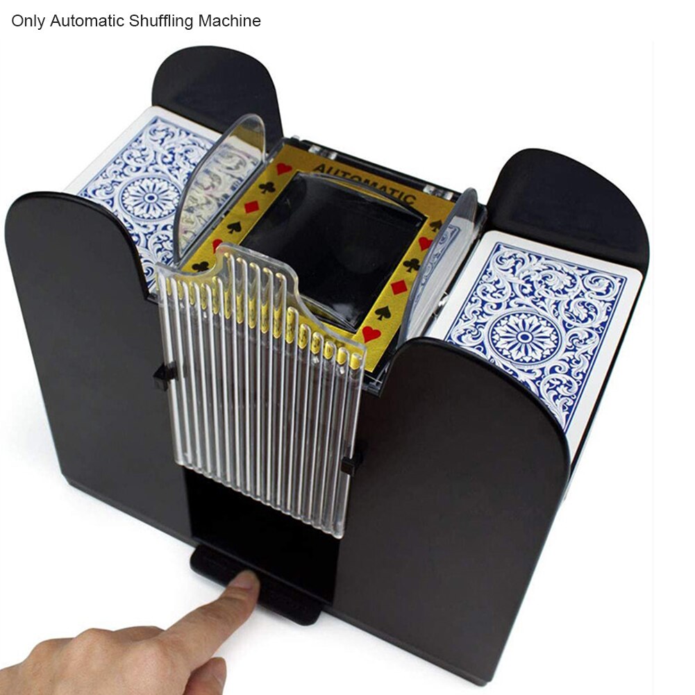 Mélangeur électrique à la maison de partie de pont Portable 6 Shuffler automatique de carte à piles de plate-forme pour le de jeu de Table de Poker