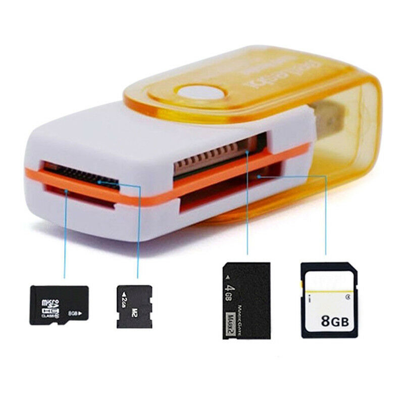 Multi-Function USB Card Reader 4 In 1 For MS MS-PRO TF Micro Memory Card Smart Reader