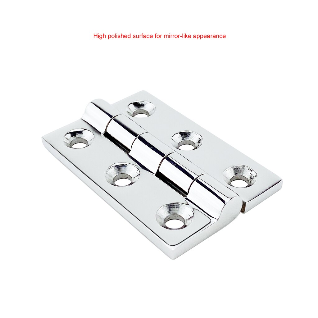 Stainless Steel 316 50*75mm cast Boat Caravan RV Deck Hinge Cupboard Cabinet Drawer Door Strap Butt Hinge Furniture Hardware