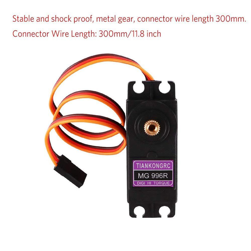 4PC MG995 Analog Servo Metal Gear Servo 65g High Speed Torque Digital Servo Motor (Control Angle 180)