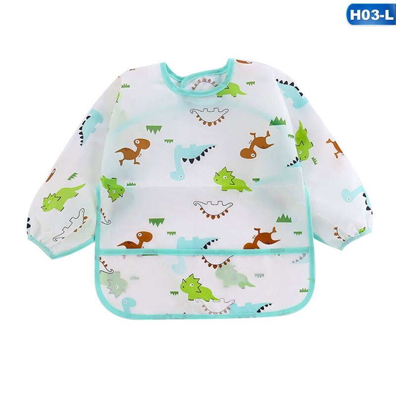 5 estilos impermeável anti-vestir bebê comer vestido bib roupas de proteção crianças criança manga longa alimentação bib avental bolso bib: H03 / S