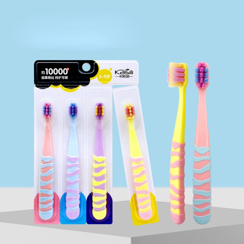 3-10Y Kids Colorful Toothbrush Teeth Cleaner Training Toothbrush for Boys Girls Ultra Soft Toothbrush Children Dental Care Stuff