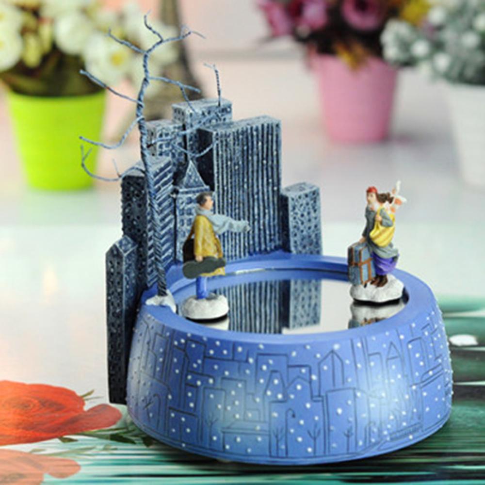 Boy girl magnet music box birthday christmas beautiful melody resin material