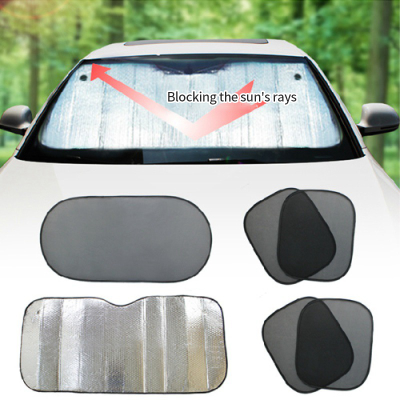 Parasol para ventana de coche, cubierta para ventana delantera de coche, protección Anti-UV, bloque de parabrisas trasero delantero, cubierta para parabrisas, accesorios para automóvil