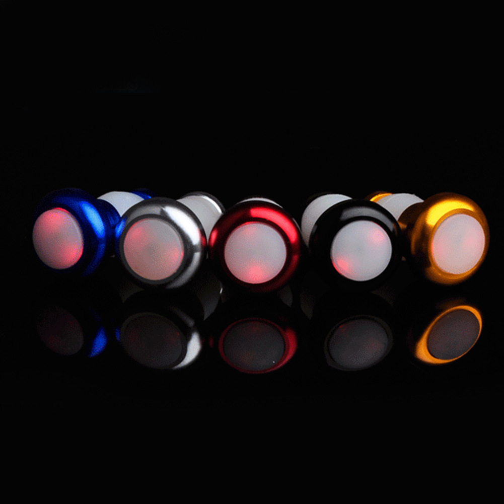 2 pièces vélo guidon lumière LED vélo lumière clignotant cyclisme poignée barre fin bouchon sécurité avertissement indicateur lampes réglables