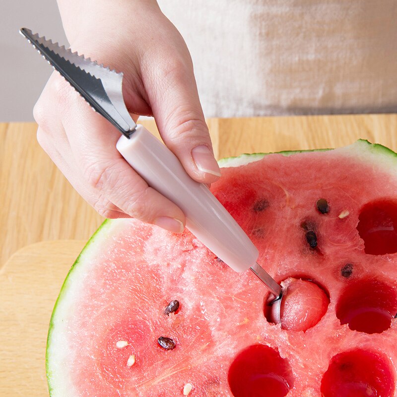 schlicht Obst Melone Baller Carving Messer Haushalt Obst Carving Werkzeug Küche Zubehör Küche Spielereien