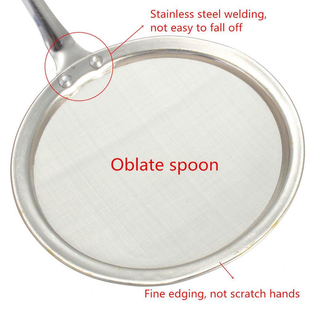 1pc métal soupe louche cuillère écumeur crépine maille filtre cuisine cuisson cuillère crépine cuisson écumeur ustensiles de cuisine