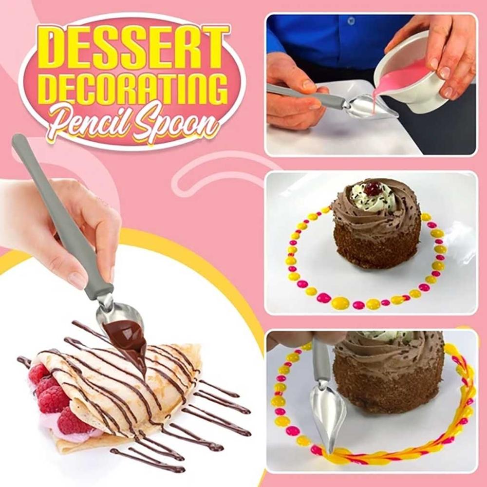 ChefValon-lápiz de cocina portátil para pintar salsa, de dibujo para decoración de postres, lápiz