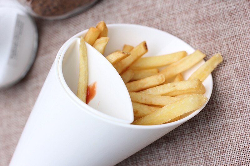 Miski Kuchenne-cuenco de plástico para freír patatas fritas, recipiente para salsa y inmersión, multiusos