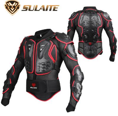 Motorcycle armor Men's motocross gear jacket Shatter-resistant Clothing Off-road Racing Protective Gear Safety body armor: red / L