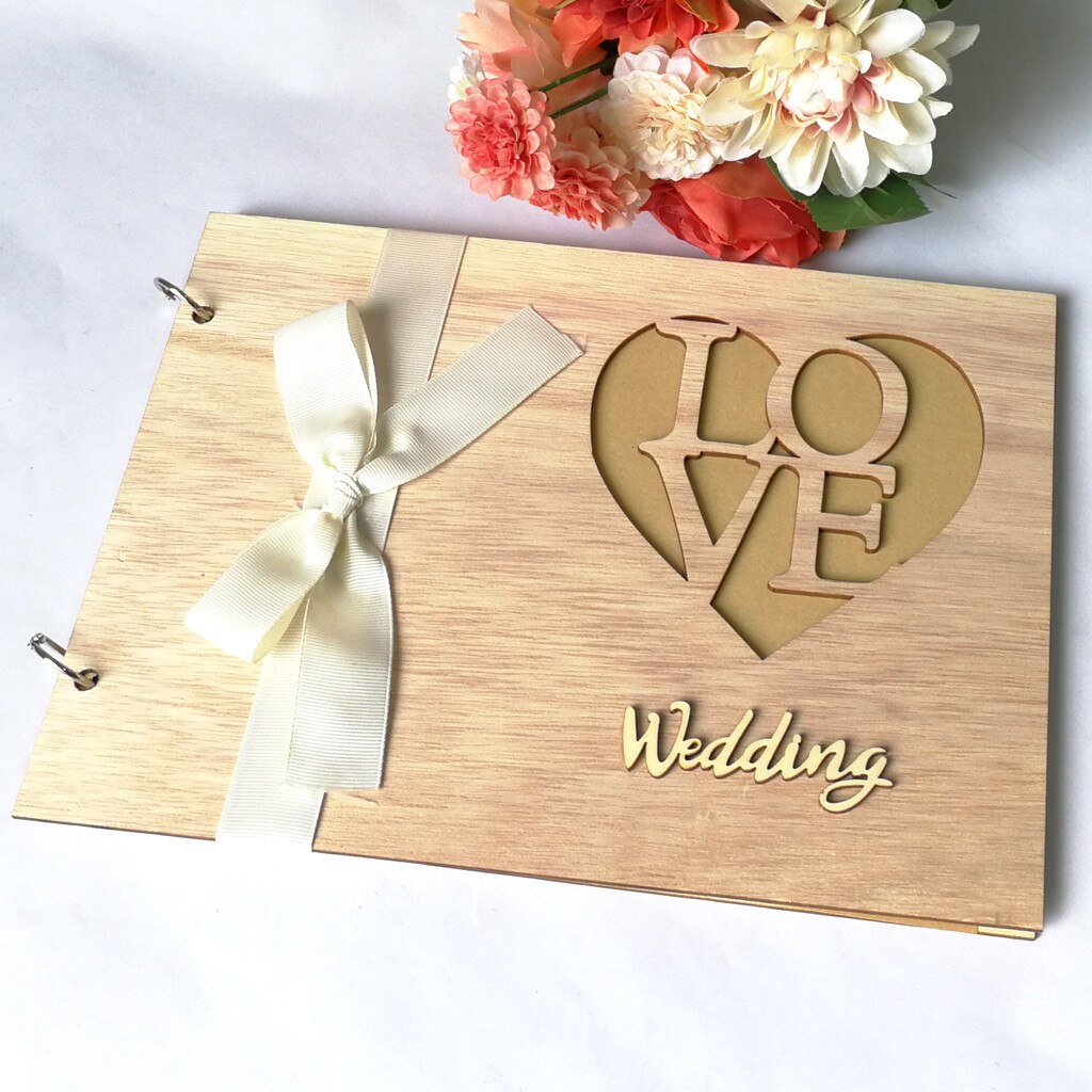 1Pcs Guest Book Memorable Simple Message Board Sign Book for Wedding Party May#18: B