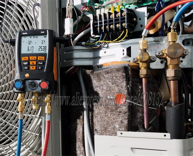 R134a R22 R410a tuyaux de charge de réfrigération utilisés pour jauge de collecteur numérique Testo 549 550 557 570/0563 1557 1550 0560 0550