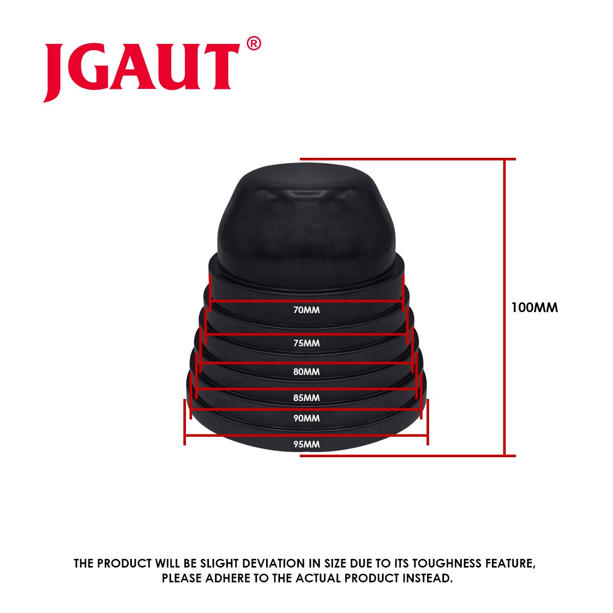 JGAUT – couvercle anti-poussière pour phare de voiture LED, 1 pièce, couvercle d'étanchéité en caoutchouc, 70mm, 75mm, 80mm, 85mm, pour automobile et moto