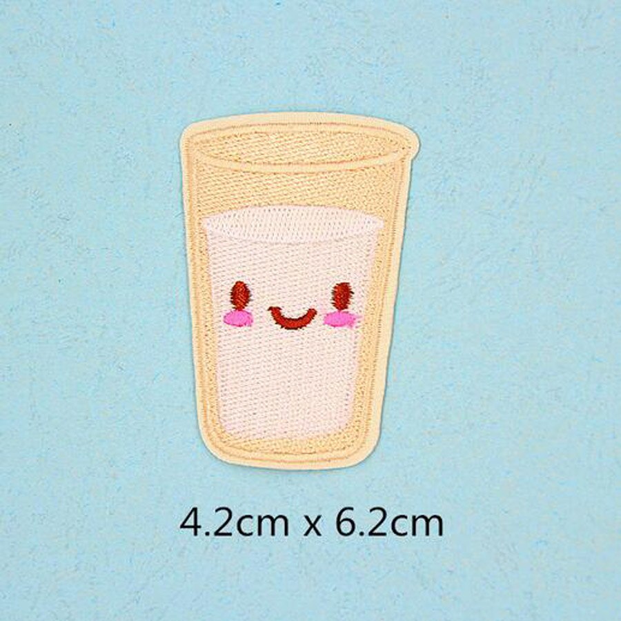 Embroidered Patch Sewing Clothes Patches Iron On Crown Motifs Garment Sticker Fix Star Hand Heart Fabric Badge Applique BU12: BU12N1 Cup