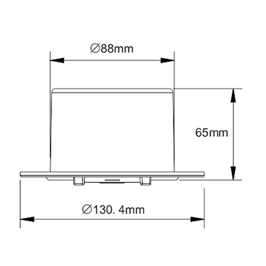 5.2inch Round Electrical Cable Hatch Black for RV Trailer Camper