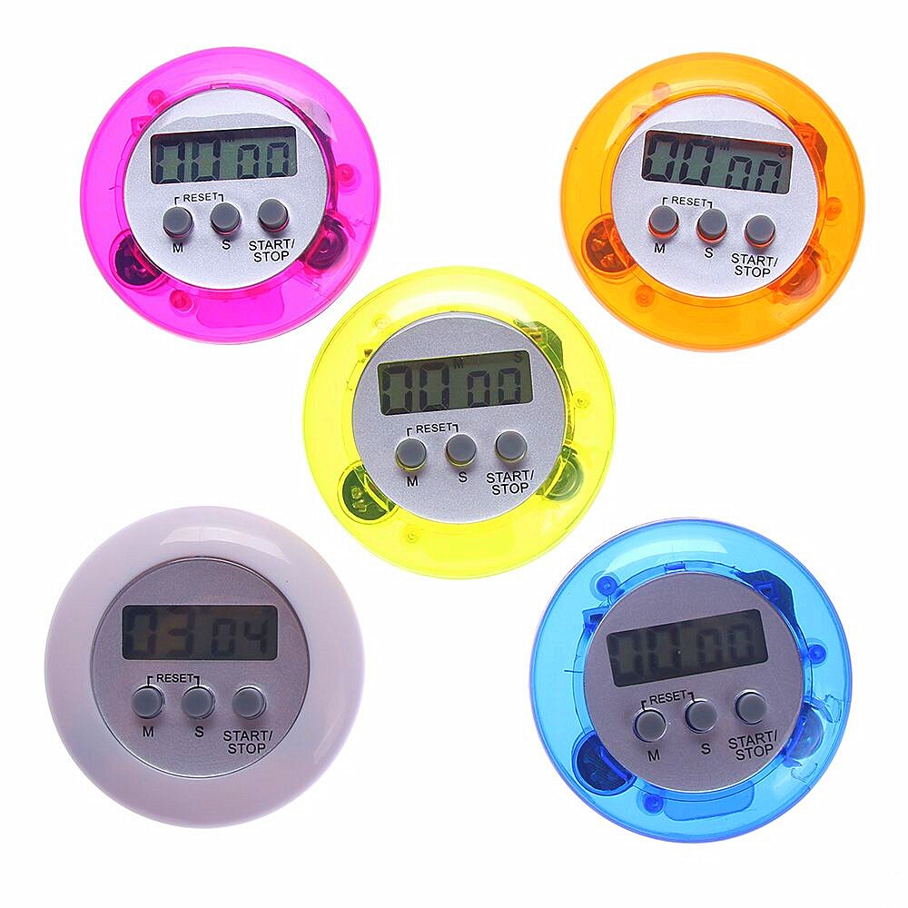 Mulfunctional Digital Magnetic LCD Stopwatch Timer Loud Alarm Convenience Kitchen Timer Tool for Cooking Baking Sports Games