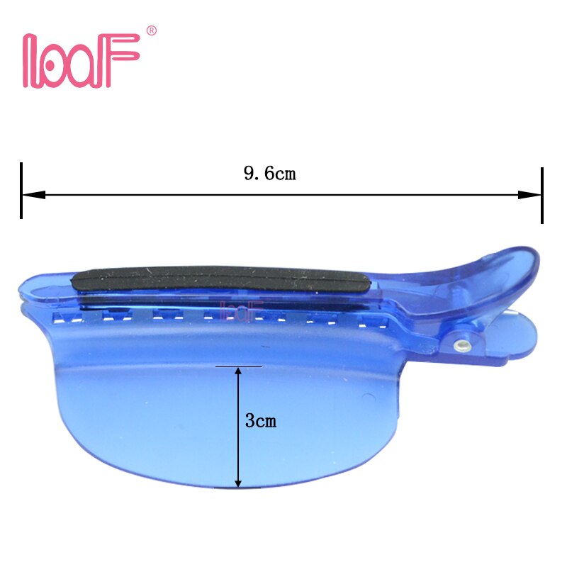 Loof 2 st/påse 2 in 1 frisörsalong värmeskyddande sköld + sektioneringsklämmor för frisörer salong speed hår krokodilklämma