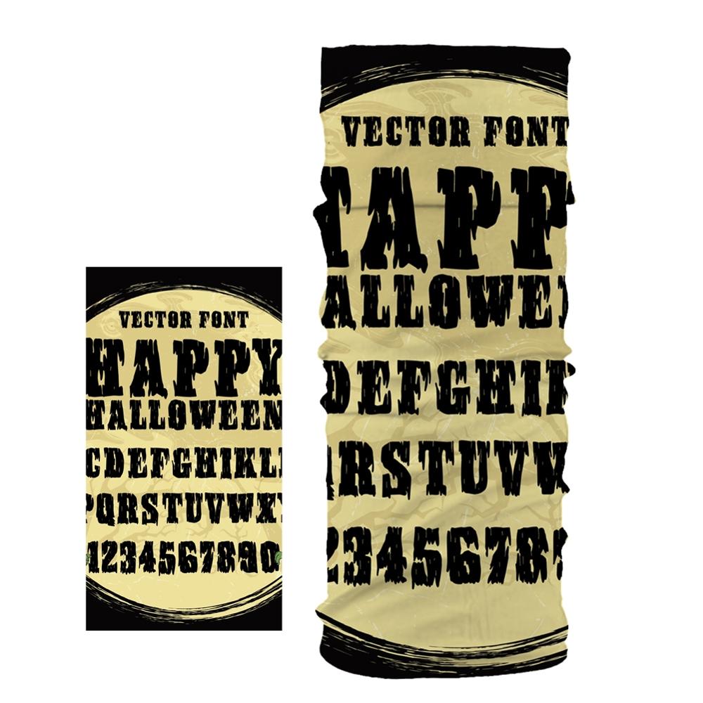 Stofdichte hoofdband halloween pompoen polyester unisex biker magische buis hoofdband naadloze hoofdband coole hoofdband sport hoofdband: 09