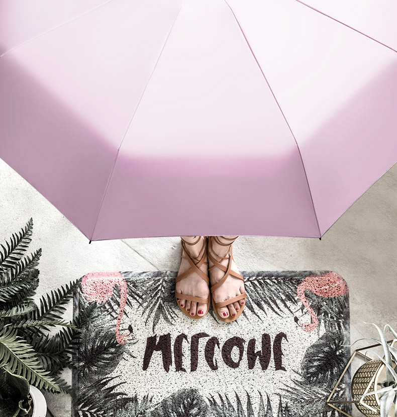 Kobiety luksusowe lekki parasol czarna powłoka parasol 5 krotnie parasol przeciwsłoneczny dla obu płci podróży przenośne kieszonkowe mini parasol