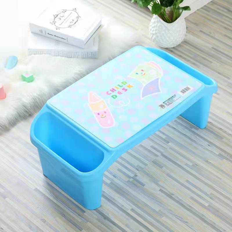 Plastic Study Table for Kids Toddlers Baby Desk with Holder Organizer Portable Laptop Desk Durable Safe Material for Children