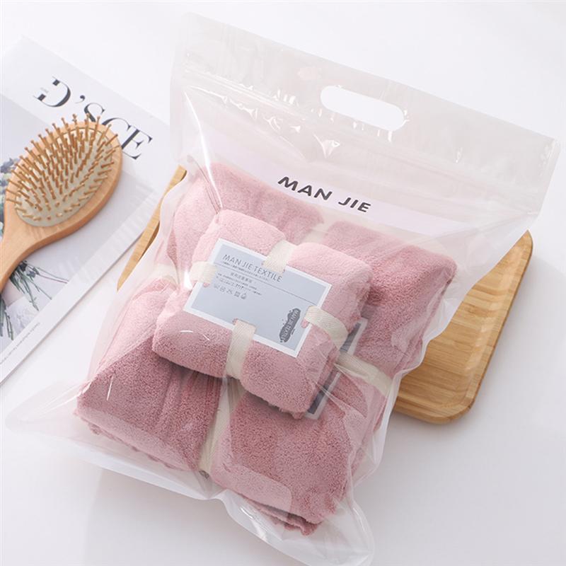 1 Pcs Thuis Textiel Badkamer Coral Fleece Water Absorberende Badhanddoek Eenvoudige Zachte Badjas Handdoeken Voor Thuis Badkamer (Willekeurige kleur)