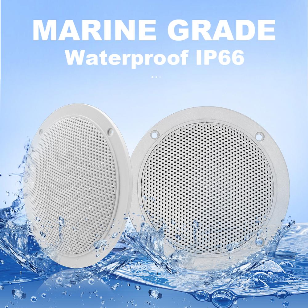 120 Watt 4 Inch Waterdichte Marine Speakers Sound System Boot Speake Voor Outdoor Golf Winkelwagen Spa Utv Atv Motorfiets Muziek speaker