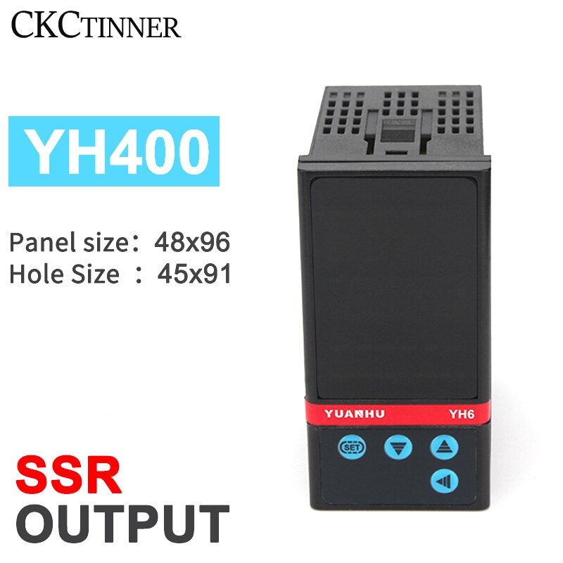 Digital PID Intelligent Temperature Controller YH100/400/700/900 SSR/Relay Output Thermostat Thermometer Thermoregulator 220V: YH400VAN