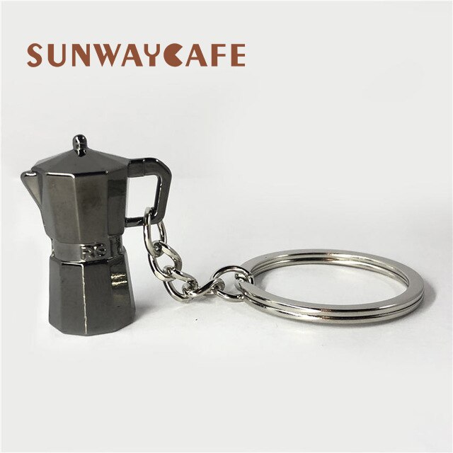 Espresso Coffeeware Accessoires Sleutelhanger Koffie Machine Handvat Moka Pitcher Sleutelhanger Draagbare Creatieve Barista Koffie Sabotage: K