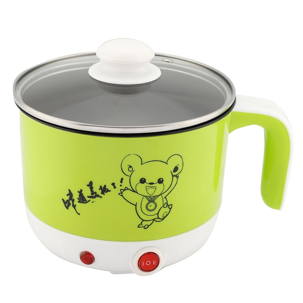 110V Mini Rice Cooker Electric Cooking Machine Single Layer Available Pot Multi Electric Rice Cooker US: Chocolate