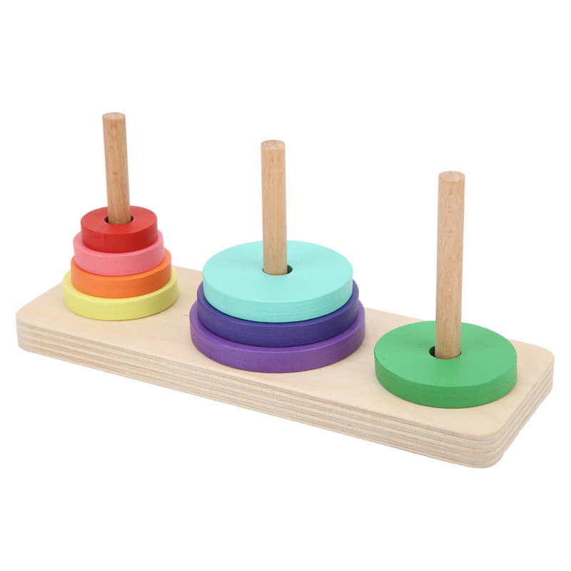 Parrot Educational Toy Bird Ring Toss Game Puzzle Toy Colorful for Parrots