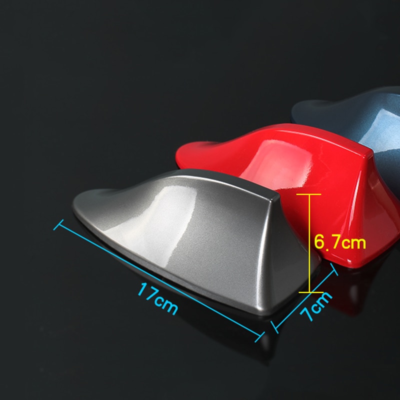 Säljer bil haj antenn auto exteriör tak hajfena antenn fm/am signal skyddande antenn bil styling för kia