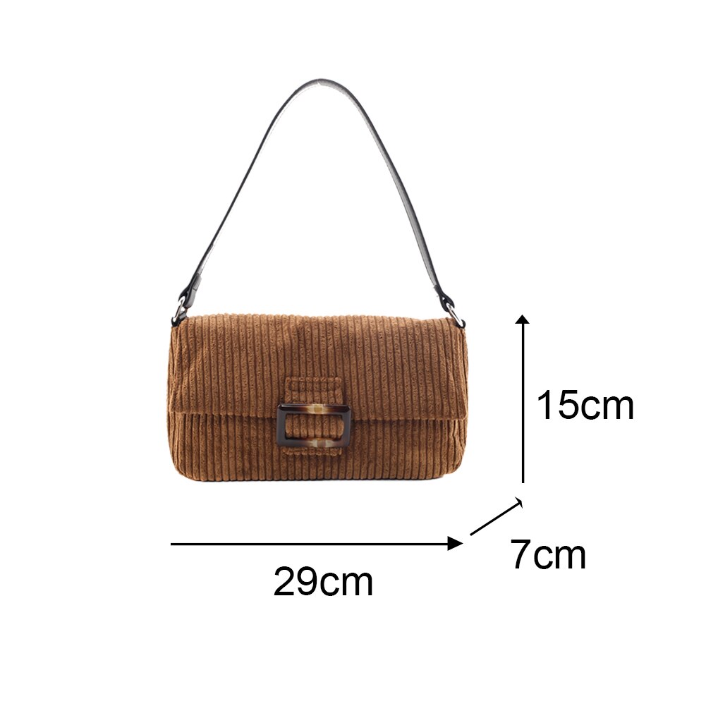 femmes velours côtelé Packs paquet avancé sacs à bandoulière couleur Pure fourre-tout Vintage voyage sac à main sac à main directe